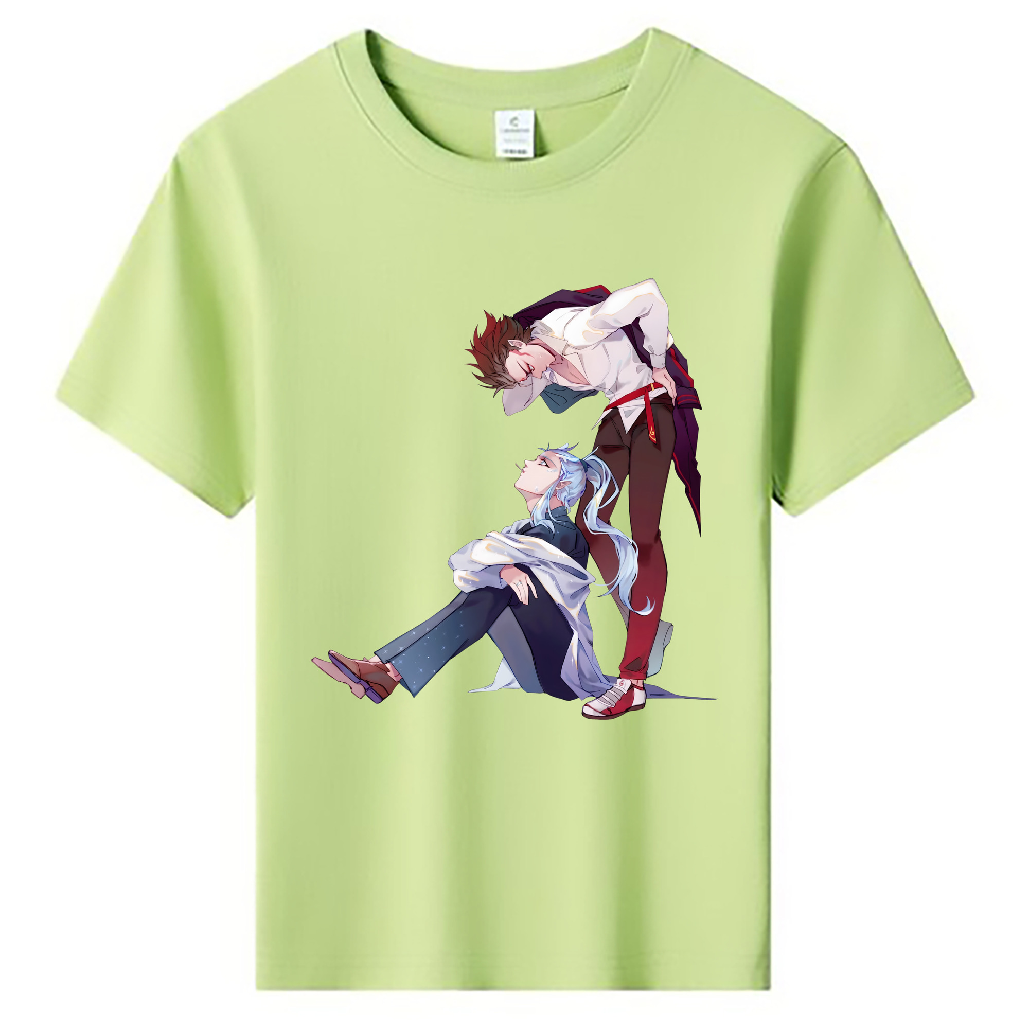 （画像用） Ne Zha 2 ナタ 魔童の大暴れ 綿100％キッズTシャツ（フロントプリント）